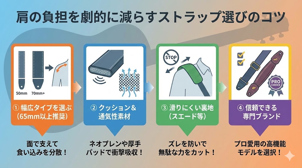 肩の負担を劇的に減らすストラップ選びのコツ
